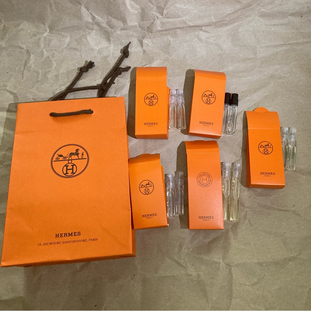 Hermes samples & shopping bag